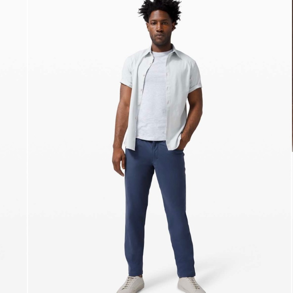 Lululemon Men’s ABC Pant Classic Warpstreme Iron Blue - Picture 2 of 8